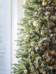 Silverado Slim Artificial Christmas Trees Balsam Hill Slim Christmas Tree Fake Christmas Trees Christmas Tree Decorating Themes