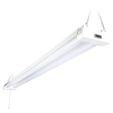 Maxxima 4 Ft 300 Watt Equivalent Led White Shop Light Msl 404400f The Home Depot Led Shop Lights Shop Light Fixtures Garage Light Fixtures