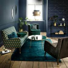 Dark Blue Green Teal Living Room Interior Deco Green Living Room Decor Living Room Green