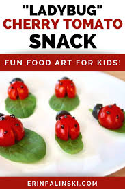 Ladybug Cherry Tomato Snack For Kids Healthy Snacks For Kids Snacks Good Healthy Recipes