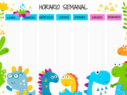 La organización es la clave del éxito tanto en lo personal como en lo profesional. 10 Originales Horarios Semanales Infantiles Para Imprimir Y Organizar Las Tareas