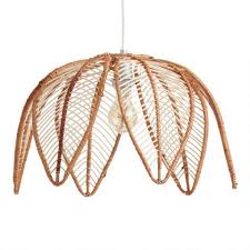 Papasan chair frames are crafted from rattan wood bent into comfy curves, and when paired with the right cushion these chairs elevate the style and comfort of your home. Natural Rattan Flower Avery Pendant Shade World Market