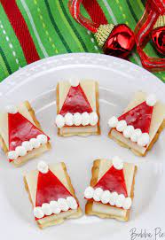 Easy Santa Hat Appetizer Bubbapie