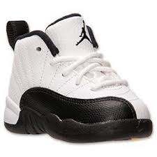 Air Jordan 12 Retro Black White Taxi Boys Toddler Air Jordan Retro 12 Basketball Shoes Finishline Com White Black Taxi Varsity Red Boy Shoes Baby Jordan Shoes Baby Jordans Boy