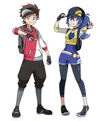 See more ideas about pokemon, pokemon trainer, anime. Girl Boy Blue Hair Brown Hair Female Protagonist Male Protagonist Pokeball S Anime Pokemon Oc Pokemon Cute Pokemon