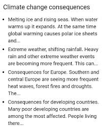Many livelihoods depend on biodiversity, such as those of farmers, fishermen, and timber. Consequence Of Climate Change Brainly In