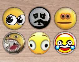 Cursed Emojis 1.25 Pinback Buttons - Etsy Canada