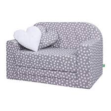 Lulando Classic Kindersofa Kindercouch Kindersessel Sofa Bettfunktion Kindermobel Zum Schlafen Und Spielen Farbe Herzchen Kinder Sofa Kindersofa Kindercouch