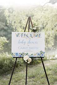 Boy Baby Shower Welcome Sign Sign Editable Welcome Baby Shower Poster Dusty Blue And Gold 100 Editable Text Instant Download P30 Baby Shower Welcome Sign Gold Baby Shower Boy Blue Baby Shower