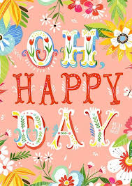 Oh Happy Day Art Print Etsy Daisy Art Watercolor Quote Birthday Quotes