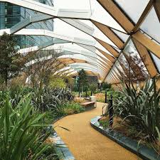 Rlkay On Instagram From A Cinema With Sofas To A Stylish New Roof Garden The New Cross Rail Station At Canarywh Roof Garden Canary Wharf London Green Space