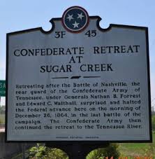 Confederate Retreat At Sugar Creek Marker Click For Full Size Civil War Monuments Historical Marker American Civil War