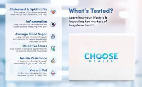 We guarantee the confidentiality of your answers. Amazon Com Choose Health 6 In 1 Health Test Cholesterol Lipids Test Kit Avg Blood Sugar A1c Insulin Resistance Pre Diabetes Testing Kit Inflammation Test More Not Avail