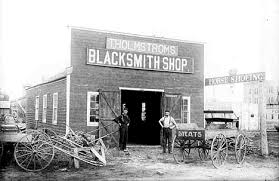 Black And White Little Falls Mn Blacksmith In Little Falls Minnesota 1900 I Believe This To Be The Blacksmith Shop My Grandfather Bought Around Little Falls Minnesota Little Falls Minnesota