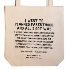 I Went To Planned Parenthood Canvas Tote Handbag