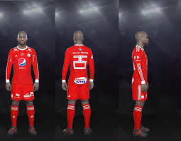 The umbro america de cali third jersey with a 'v' neck and umbro diamonds in the cuffs. Nuevo Kit Home Del America De Cali Liga Aguila Semestre 2 Pes 18 Pc