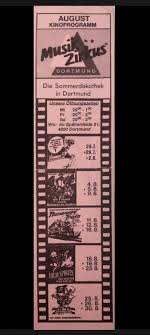 Eintrittskarte Grossraumdisco Musikzirkus Dortmund Im Spahenfelde 51 Vormals Central Park Und Davor Eislaufhalle Eispalast Dortmund Disco Eislaufen