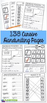 Handwriting Practice Pages Cursive And Print Teaching Cursive Cursive Handwriting Practice Teaching Cursive Writing