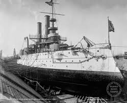 Uss Iowa At Brooklyn Naval Yard Us Battleships Battleship Uss Iowa