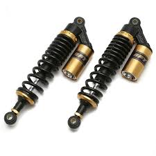 Motorbike Rear Shock Absorber 340mm Shock Pair Universal Zaddox RS2  black-gold ✓ Buy now!