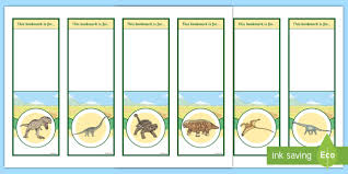 Bring your ideas to life with more customizable templates and new creative options when. Editable Dinosaurs Bookmarks