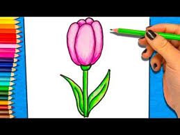 Luego dibuja 5 pétalos que salgan del círculo a una distancia uniforme entre sí. Pintar Flores Faciles Para Dibujar