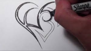 There are other meanings of the #heart and these meanings come from the way that they are represented. Creating A Heart With Initials Tattoo Design Youtube