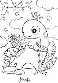 Get free printable coloring pages for kids. Cute Dinosaur In The Forest Coloring Pages Kids Coloring Book Worksheet For Children Royalty Free Cliparts Vectors And Stock Illustration Image 145313042