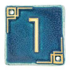 Your house projects a certain aesthetic to your neighbors, intentionally or unintentionally, a set of visual cues that can be read along lines of. Address Number 1 Tile Address Numbers Pewabic Pottery