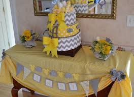 Get a lot of joy for your party with this affordable and versatile party material. Gray And Yellow Party Decorations Baby Shower Decorations Yellow And Grey Baby Shower Yellow Elephant Baby Shower Boy Baby Shower Decorations Neutral