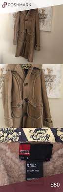 Diesel Brown Shearling Leather Jacket Size Small Jackets Shearling Jacket Leather Jacket