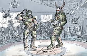 Doom Eternal And Maraunder Fan Art Cartoon Crossovers Slayer Meme Doom