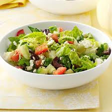Feta Romaine Salad Recipe My Friend Cathy Who Is Of Greek Heritage Prepared This Simple Sala Vegetarian Salad Recipes Romaine Salad Salad Recipes For Dinner