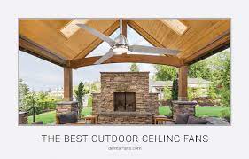 Luckily, you can transform a porch from a stuffy seating area to a breezy getaway spot with the simple addition of an outdoor ceiling fan. Best Outdoor Patio Ceiling Fans Large Small With Lights Remote For Decks Delmarfans Com