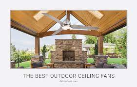 Progress lighting montague forged black led ceiling fan with light 3000k 1400lm. Best Outdoor Patio Ceiling Fans Large Small With Lights Remote For Decks Delmarfans Com