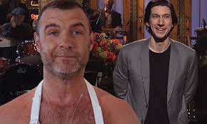 Liev Schreiber cameos on SNL with Star Wars 7 star Adam Driver | Daily Mail  Online