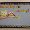 Owl classroom decorations | handprint owl door display by winifred. 3