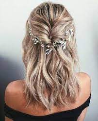 Updo Hairstyles For Prom Front And Back Braidsforshorthair Prom Hairstyles For Short Hair Hair Styles Medium Hair Styles