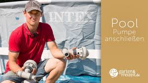 Pool Pumpe Anschliessen Garten Und Freizeit De Youtube