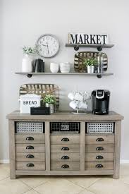 The coffee bar area is often a focal point within a coffee shop. Modern Farmhouse Inspired Coffee Bar Station The Crafted Sparrow