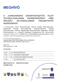 Állandó lakosainak száma körülbelül 8700 fő. A Dunavarsany Szennyviztisztito Telep Technologiajanak Korszerusitese Cimu Projekt Sajtonyilvanos Projektnyito Rendezvenye