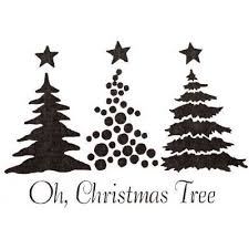 6 Pack Stamp Oh Christmas Tree Papercraft Scrapbooking Source Book Christmas Stencils Silhouette Christmas Silhouette Sign