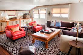 This unique and practical black lacquer coffee table elegantly stores two square ottomans upholstered in red leather. Honeycomb Wood Table Lamp Transitional Living Room Sb Long Interiors