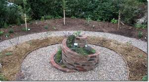 Design And Build A Low Maintenance Perennial Fruit And Herb Front Garden Garden Design Ideas Uk Front Garden Design Spiral Garden