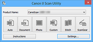 Follow the steps below to start ij scan utility. Canon Canoscan Manuals Canoscan Lide 120 Starting Ij Scan Utility
