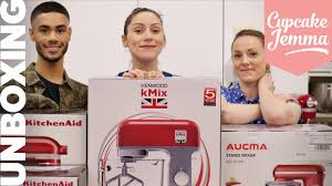 Kitchenaid artisan series attachments rainbow. Stand Mixer Unboxing Kitchenaid Artisan Kenwood K Mix And Aucma Mixers Cupcake Jemma