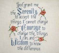 Counted cross stitch patterns serenity prayer. Pin On Embroidery And Cross Stitch