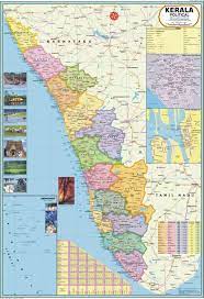 Tamil nadu lies in the southernmost part of the indian subcontinent and is bordered by the. Buy Kerala Map Book Online At Low Prices In India Kerala Map Reviews Ratings Amazon In