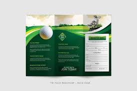 Golf Event Mega Template Bundle Golf Event Trifold Brochure Custom Golf
