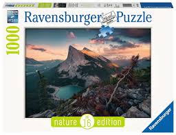 Large piece jigsaw puzzles are easy to see and grasp, extra large pieces made with aging hands and eyes in mind while maintaining a challenge from puzzle warehouse. Puzzle Nature Edition No 16 An Evening In The Rocky Mountains Ravensburger 15011 1000 Pieces Jigsaw Puzzles Natural And National Parks Jigsaw Puzzle